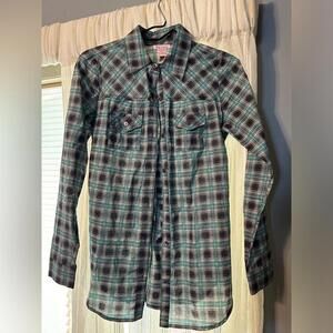 Fire Los Angeles women’s long sleeve button down shirt